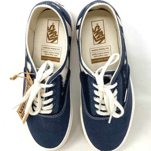 Vans Authentic Low Top Shoes Women's Size Skate Blue White Canvas VN0A5KRD8CP - Picture 7 of 10